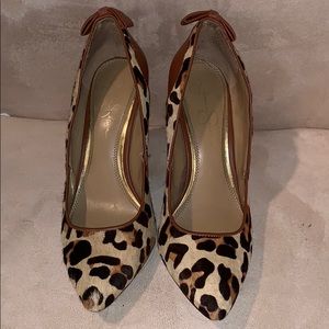 Jessica Simpson Leopard Bow Pumps